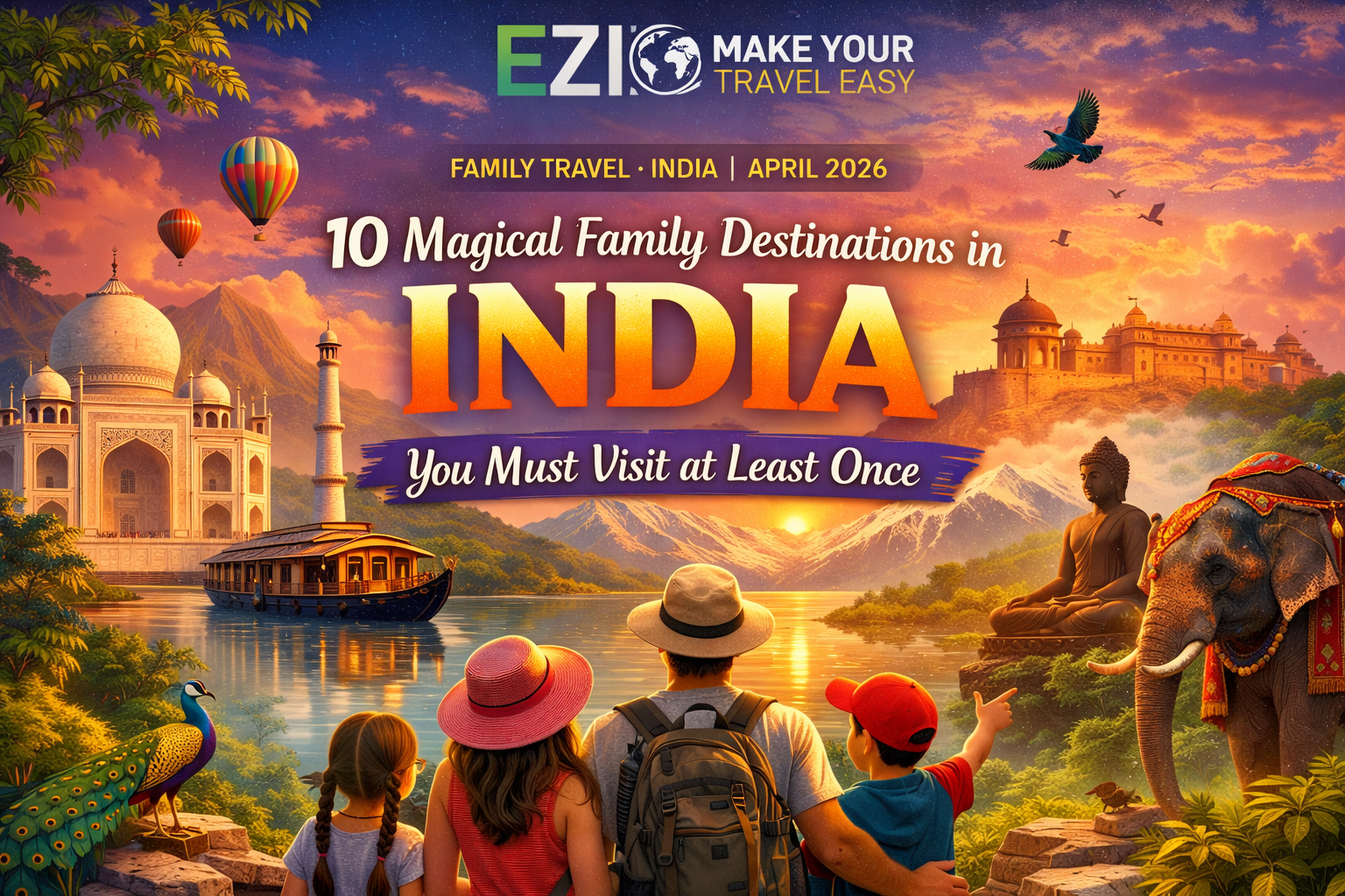 10 Magical Family Destinations in India You Must Visit at Least Once